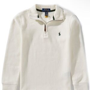 NWOT Polo Ralph Lauren Big Boys Long-Sleeve Estate-Rib Quarter-Zip Pullover